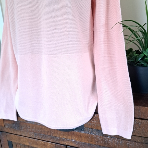 ❤️NWT Kersh Peach Long Sleeve Sweater Women's Small Knit Tunic Length Pink - Picture 8 of 15